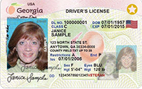 The veteran's driver's license displays the word VETERAN and an American Flag.