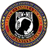 The "Unaccounted For" pin features the POW/MIA logo.  