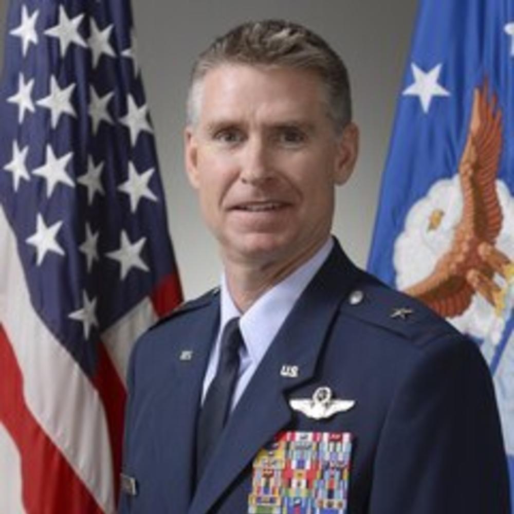 A headshot of Brigadier General Harold "Destry" Rogers in his military uniform.